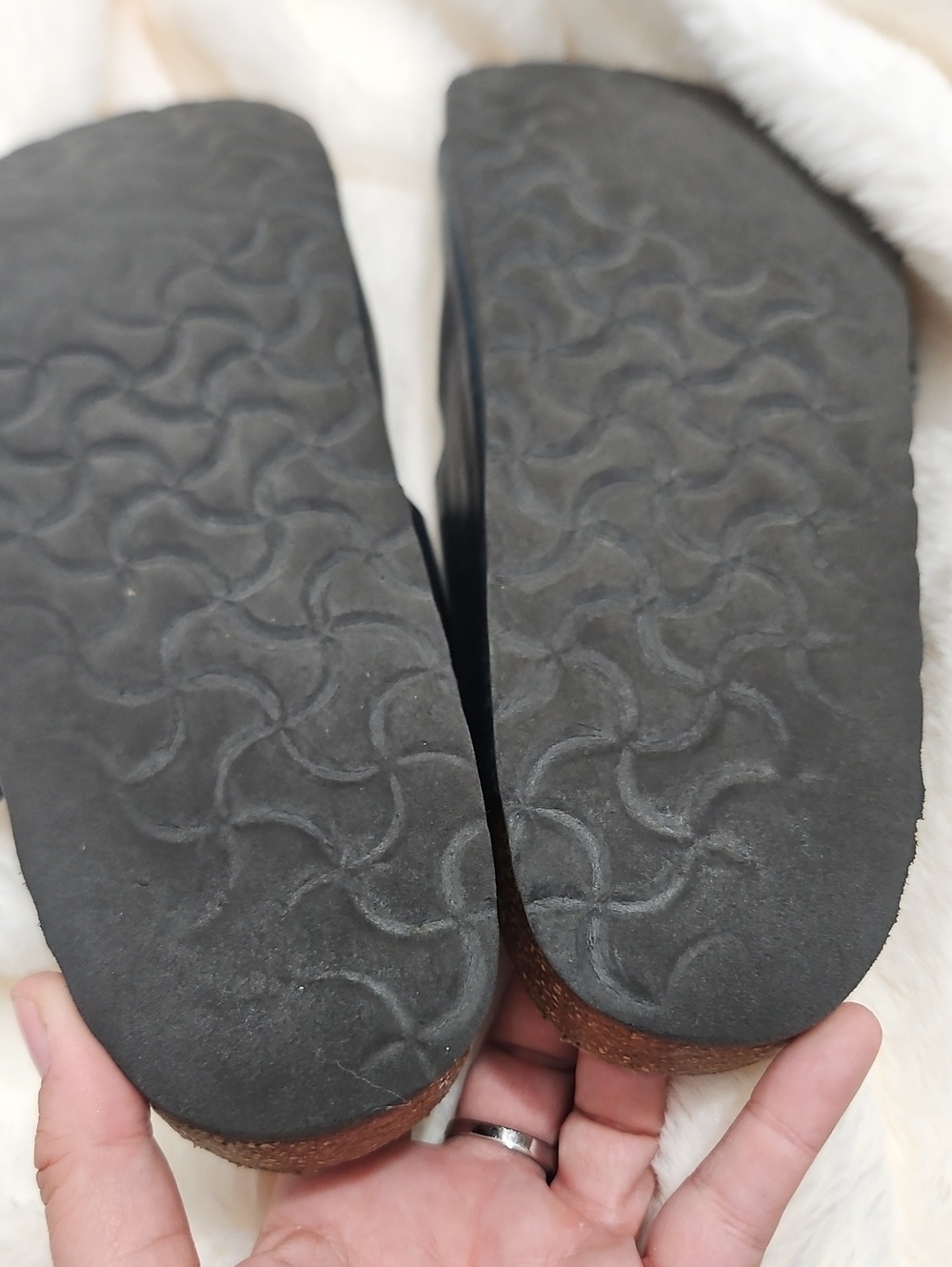 Birkenstock Arizona Big Buckle Sandals – Navy Leather – EU 40 / US 9-9.5 - Picture 6 of 9